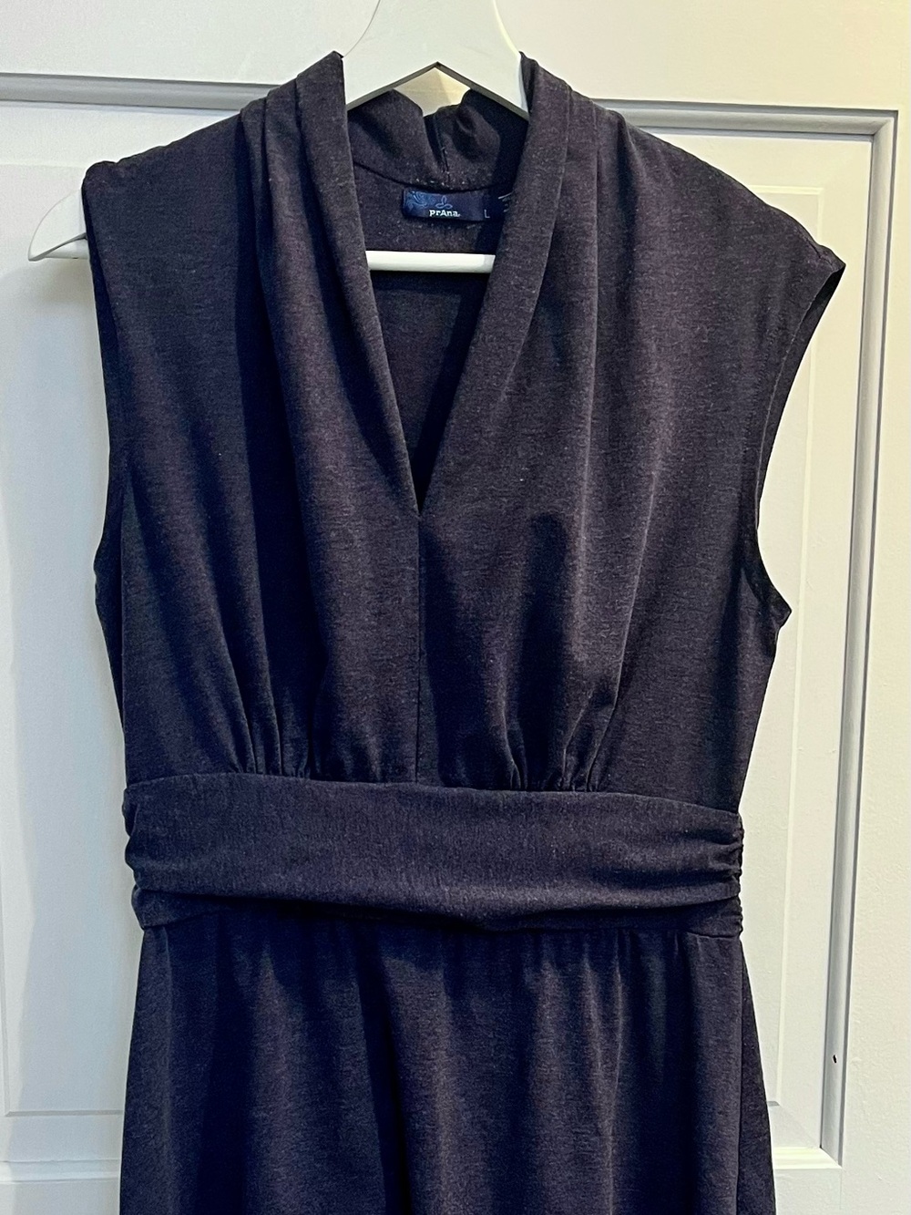 Prana Sleeveless V-Neck Navy Dress